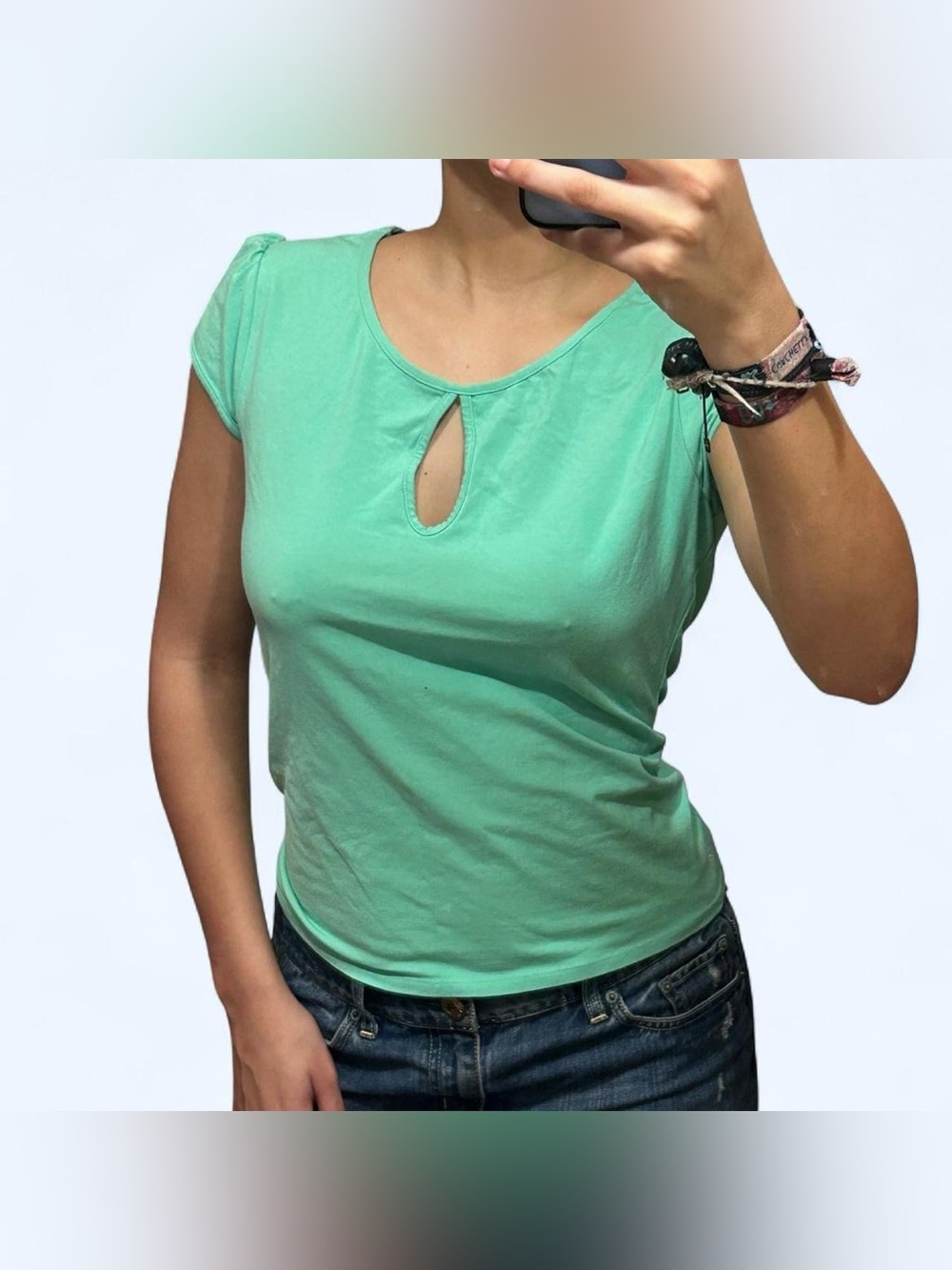 Y2K Fairy Green Fitted Top by New York & Company!